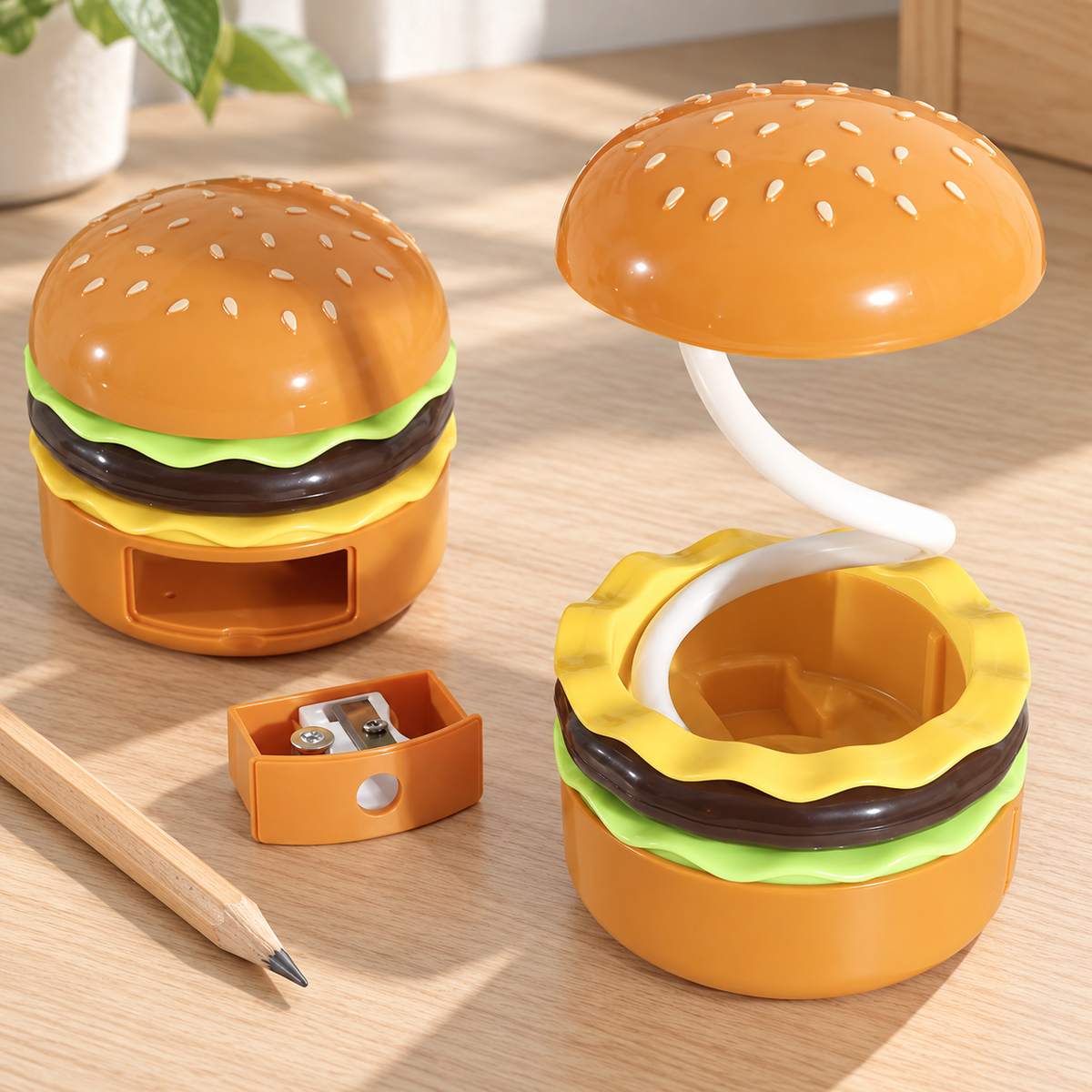 Burger Night Light for Bedroom & Desk