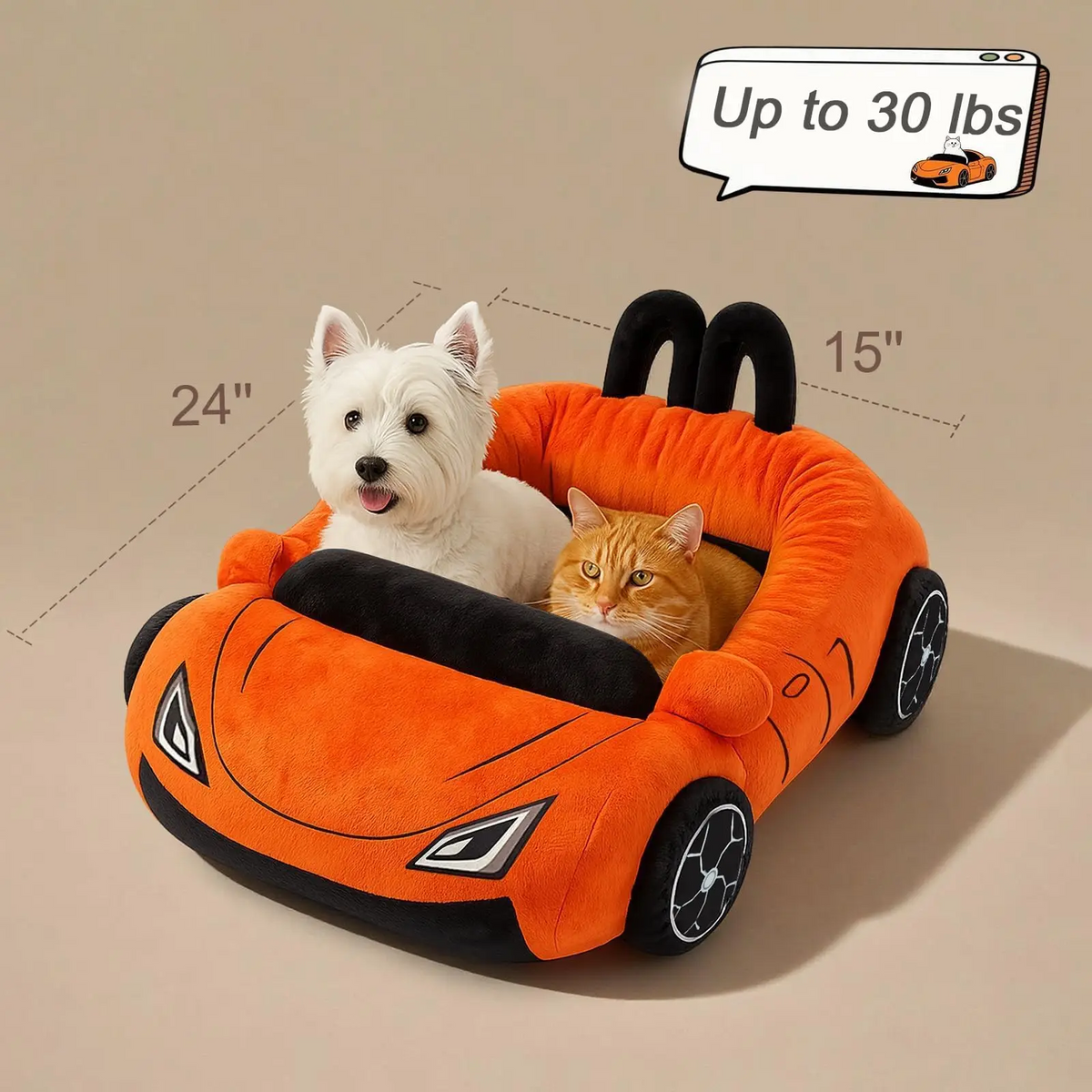 Meowghini Sports Car Pet Bed 